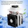 12V Semiconductor Refrigeration Cooling System 72W Thermoelectric Peltier Air Cooling Dehumidification System with Fan for Small Space Cooling etc