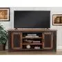Martin Svensson Home Santa Fe 70'' TV Stand | Antique Black & Aged Distressed Pine