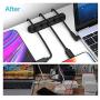 INCHOR Cord Organizer, Cable Clips Cord Holder, Cable Management USB Cable Power Wire Cord Clips, 2 Packs Cable Organizers for Car Home and Office (5, 3 Slots)