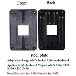 Aimeixin AM4 Bracket,Desktop Computer AMD AM4 Motherboard CPU Heatsink Bracket, Steel Back Plate Bracket for AM4s HeatSink Cooling Fan Mounting (Yellow)