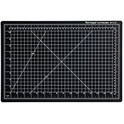 Dahle - 10671-12580 Vantage 10671 Self-Healing Cutting Mat, 12''x18'', 1/2'' Grid, 5 Layers for Max Healing, Perfect for Crafts & Sewing, Black Dahle - 10671-12580 Vantage 10671 Self-Healing Cutting Mat, 12''x18'', 1/2'' Grid, 5 Layers for Max Healing, Perfect for Crafts & Sewing, Black