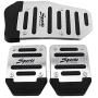 SZSS-CAR 3pcs Nonslip Car Pedal Pads for Manual Transmisssion Auto Sports Gas Fuel Petrol Clutch Brake Pad Cover Foot Pedals Rest Plate Kits for MT Manual Transmission Car