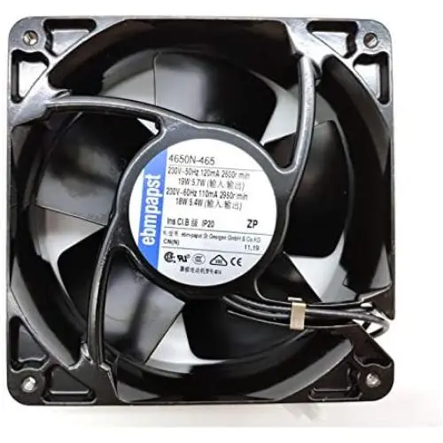 EBM PAPST Fan 4650N-465 120X120X38MM 230V ebmpapst All-Metal High Temperature Resistance Cabinet Cooling Fan EBM PAPST Fan 4650N-465 120X120X38MM 230V ebmpapst All-Metal High Temperature Resistance Cabinet Cooling Fan