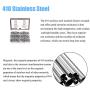 DYWISHKEY 220 Pieces 410 Stainless Steel #10 Hex Washer Head Self Drilling Sheet Metal Screws Assortment Kit DYWISHKEY 220 Pieces 410 Stainless Steel #10 Hex Washer Head Self Drilling Sheet Metal Screws Assortment Kit