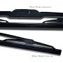 TuningPros WBMJ-21-18 Metal Frame Windshield Wiper Blade, 21'' (525mm) Driver Side & 18'' (450mm) Passenger Side, Set of 2