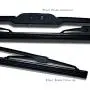 TuningPros WBMJ-28-28 Metal Frame Windshield Wiper Blade, 28'' (700mm) Driver Side & 28'' (700mm) Passenger Side, Set of 2