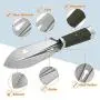 FullLit Metal Detecting Tool, Gardening Trowel, Lightweight Backpacking Shovel, with Carrying Pouch, for Camping, Hiking, Digging and Outdoor