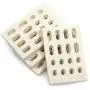 bbq777 8-Pack Ceramic Brick Flame Tamer, Grill Ceramic Briquettes Replacement Parts for Barbeques Galore Grand Turbo, Members Mark, Grand Turbo Grand Hall, Ceramic Radiant Heat Plate