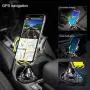 [Upgraded] Car Cup Holder Phone Mount Adjustable Automobile Cup Holder Smart Phone Cradle Car Mount for iPhone 11 Pro/XR/XS Max/X/8/7 Plus/6s/Samsung S10+/Note 9/S8 Plus/S7 Edge(Yellow)