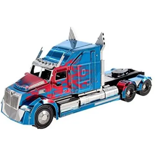 Fascinations ICONX Transformers Optimus Prime Western Star 5700 Truck 3D Metal Model Kit Fascinations ICONX Transformers Optimus Prime Western Star 5700 Truck 3D Metal Model Kit