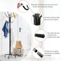 Tangkula 78'' Coat Rack, Metal Frame Coat Tree,Free Standing Entryway Hat Coat Jacket Umbrella Holder,Clothes Hanger with Base Coat Stand