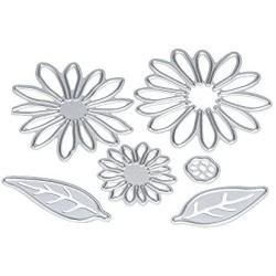 Punching Sheets New Flower Heart Metal Cutting Dies Stencils DIY Scrapbooking Album Paper Card Stamping Parts Kitchen Household Living Crafting Sewing Sewing Scrapbooking (A)