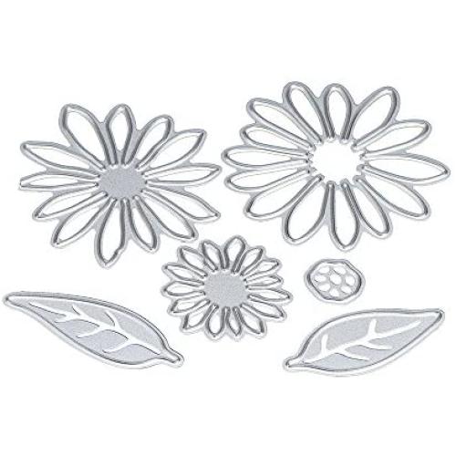 Punching Sheets New Flower Heart Metal Cutting Dies Stencils DIY Scrapbooking Album Paper Card Stamping Parts Kitchen Household Living Crafting Sewing Sewing Scrapbooking (A)