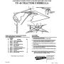 Yellow Lawn Mower Complete w/Mounting Bracket 41.5'' Umbrella Canopy Coverage Farmer Bobs Parts 405930