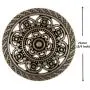 Bezelry 12 Pieces Lacework Filigree Antique Copper Metal Shank Buttons. 21mm (3/4 inch)