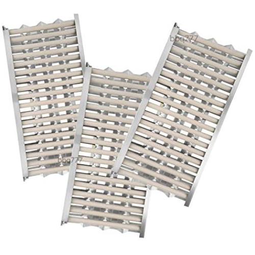 soldbbq 3-Pack Replacement Complete Kit - 18 5/8'' x 9 7/8'' Radiant Tray & Ceramic Rod for DCS Gas Grill Modles BGA36, BGA48, BGB36, and BGB48,Etc