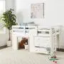DONCO Twin Sweet Dreams LOW LOFT, White/Grey DONCO Twin Sweet Dreams LOW LOFT, White/Grey