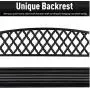 Grepatio All Weather Outdoor Porch Swing, Modern Hanging Patio Swing Bench for Home Garden, Classic Black (Fashion Diamond) Grepatio All Weather Outdoor Porch Swing, Modern Hanging Patio Swing Bench for Home Garden, Classic Black (Fashion Diamond)