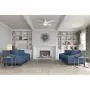 HUNTER 59242 Dempsey Indoor Low Profile Ceiling Fan with LED Light and Remote Control, 52'', White