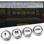 Arcade Game Buttons - 4 x LED Start Push Button Kit Part 1 Player + 2 Player + LED Coin Buttons for Arcade Arcade Game Buttons - 4 x LED Start Push Button Kit Part 1 Player + 2 Player + LED Coin Buttons for Arcade
