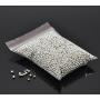 Smooth Polished Finish Metal Spacer Round Beads Tiny Ball Beads for Jewelry Making 3000pcs 2mm Silver