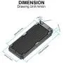 Clyxgs Water Cooling Radiator, 12 Pipe Aluminum Heat Exchanger Cooling Water Drain Row with Fan Radiator for Computer PC CPU CO2 Laser Water Cool System Clyxgs Water Cooling Radiator, 12 Pipe Aluminum Heat Exchanger Cooling Water Drain Row with Fan Radiator for Computer PC CPU CO2 Laser Water Cool System