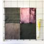 Purple Leather Skin Hide Sheets: 4 Leather Sheets for Crafting Pieces with Metallic Leather Sheets for Jewelry Making 5x5 Inches / 12x12 Centimeters