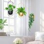 Hoobbii Hanging Planter-Metal Plant Hanger, Simple Modern Planter, Hanging Planters for Indoor Plants, Home Decoration Hanging Flower Pot