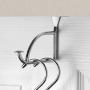Spectrum Diversified Hanger Holder & Hook, Extender Over-the-Door Closet, Bedroom & Laundry Room, Hanging Clothes Drying Rack, Chrome