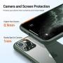 TORRAS Diamonds Clear Compatible for iPhone 11 Pro Case, Slim Fit Thin Shockproof Hard PC Back & Soft TPU Bumper Cover Compatible for iPhone 11 Pro Cases, Midnight Green