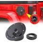 RT-TCZ Locking Gas Cap Cover Fuel Filler Tank Door Accessories for 2007-2017 Jeep Wrangler JK & Unlimited Sport Rubicon Sahara