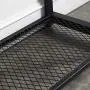 FELLYTN Console Tables for Entryway, Industrial Sofa Table with Metal Mesh Shelf 3 Tier Hallway Table, 40 Inch Rustic Brown FELLYTN Console Tables for Entryway, Industrial Sofa Table with Metal Mesh Shelf 3 Tier Hallway Table, 40 Inch Rustic Brown