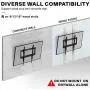 USX MOUNT Tilt TV Wall Mount Low Profile, Tilting TV Mount Bracket for Most 26-55'' Flat Screen LED, LCD, OLED, 4K TVs, TV Bracket VESA 400x400mm-Weight Capacity Up to 99lbs, Space Saving for 16'' Stud