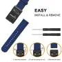 Fintie Band Compatible with Garmin VIVOACTIVE HR, Soft Nylon Sport Straps Adjustable Replacement Watch Bands with Metal Buckle Wristband Compatible Garmin Vivoactive HR Sports GPS Smart Watch, Navy Fintie Band Compatible with Garmin VIVOACTIVE HR, Soft Nylon Sport Straps Adjustable Replacement Watch Bands with Metal Buckle Wristband Compatible Garmin Vivoactive HR Sports GPS Smart Watch, Navy
