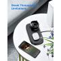 Seneo 2 in 1 Wireless Charger, Dual Wireless Charging Pad, Charging Holder for iWatch 5/4/3/2, 7.5W Fast Charging for iPhone SE 2/11/11 Pro Max/XR/XS/X/8/8P, Dark Black(No QC 3.0 Adapter)