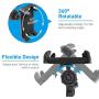 Macally Car Headrest Mount Holder for Apple iPad Pro/Air/Mini, Tablets, Nintendo Switch, iPhone, Smartphones 4.5'' to 10'' Wide with Dual Adjustable Positions and 360° Rotation (HRMOUNTPROB)
