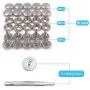 150 Pcs Snaps Fastener Screw Snaps, Heavy Duty Metal Snaps Button for Boat Canvas with 2 Pcs Setting Tool by Seloky, 50 Sets(Marine Grade, 3/8'' Socket, 5/8'' Screw) 150 Pcs Snaps Fastener Screw Snaps, Heavy Duty Metal Snaps Button for Boat Canvas with 2 Pcs Setting Tool by Seloky, 50 Sets(Marine Grade, 3/8'' Socket, 5/8'' Screw)