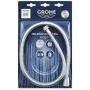 GROHE 28143000 RelexaFlex 59'' Metal Longlife Shower Hose, Starlight Chrome
