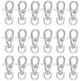 JEWMAY Metal Swivel Lanyard Snap Hook with Key Rings Keychain Hooks for Lanyard Key Rings Crafting