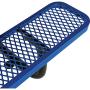 72'' Rectangular Picnic Table, Surface Mount, Blue