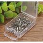 Shapenty 50PCS/25Pairs Stainless Steel Earnuts Clutches Earring Safety Backs Stopper Replacements Earring Backing Jewelry Making Findings (4.5 x 5 MM)