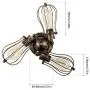 Vintage Ceiling Light Industrial Rotatable Semi-Flush Mount Ceiling Light Metal Lamp Fixtures Painted Finish; Moonkist (with 3 Light) (Bronze) Vintage Ceiling Light Industrial Rotatable Semi-Flush Mount Ceiling Light Metal Lamp Fixtures Painted Finish; Moonkist (with 3 Light) (Bronze)