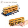 GEYIIE Bus Toys Set Of 4, Kids Die-Cast Metal Toy Cars, Pull Back Car City Bus 1:80 scale Double Decker London Vehicles, Friction Powered Cars Play Set Toys Gift For Boys Girls Toddlers 3-8 Years Old