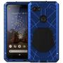 Feitenn Google Pixel 3A XL Case, Pixel 3A XL Case Heavy Duty, Gorilla Glass Armor Aluminum Alloy Metal Cover Bumper Military Shockproof Hard Defender Men Gift for Google Pixel 3A XL - Blue