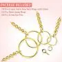 Key Ring with Chain, Shynek 360PCS Gold Keychain Rings with Jump Rings and Screw Eye Pins Bulk for Resin, DIY Crafts and Jewelry Making Key Ring with Chain, Shynek 360PCS Gold Keychain Rings with Jump Rings and Screw Eye Pins Bulk for Resin, DIY Crafts and Jewelry Making