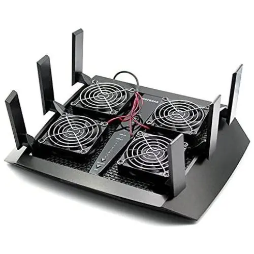 E&M Cooler Fan Heat Radiator USB Power Ultra Silent Dissipate Temperature Control RT-AC5300 R7900 R8000 AC5300 Router Cooling 4 Fans E&M Cooler Fan Heat Radiator USB Power Ultra Silent Dissipate Temperature Control RT-AC5300 R7900 R8000 AC5300 Router Cooling 4 Fans