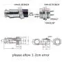 Aviation Connectors 5A, Lsgoodcare GX12-5 Pin Metal Aviation Plug Kit, Including 12MM 5 Pin Plug Thread Male Female Panel Wire Socket and Aviation Plugs Cap (GX12-5)