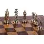 GiftHome Medieval British Army Metal Chess Set for Adults, Handmade Pieces and Natural Solid Wooden Chess Board with Pearl Design Around Board and Storage Inside King 2,75 inc GiftHome Medieval British Army Metal Chess Set for Adults, Handmade Pieces and Natural Solid Wooden Chess Board with Pearl Design Around Board and Storage Inside King 2,75 inc