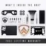 Armour Supply Co. RFID Blocking Wallet For Men With Money Clip, Multitool & Key Holder (Black) Armour Supply Co. RFID Blocking Wallet For Men With Money Clip, Multitool & Key Holder (Black)