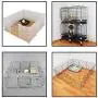 Gizhome Wire Cube Plastic Connectors for Wire Grid Cube Storage Shelving & Mesh Snap Organizer 50pcs - Cream